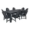 Highwood Usa Hamilton 7pc Rectangular Outdoor Patio Furniture Dining Set 84 x 42 AD-ST7HM1CO5AA-FBE - alternate 1